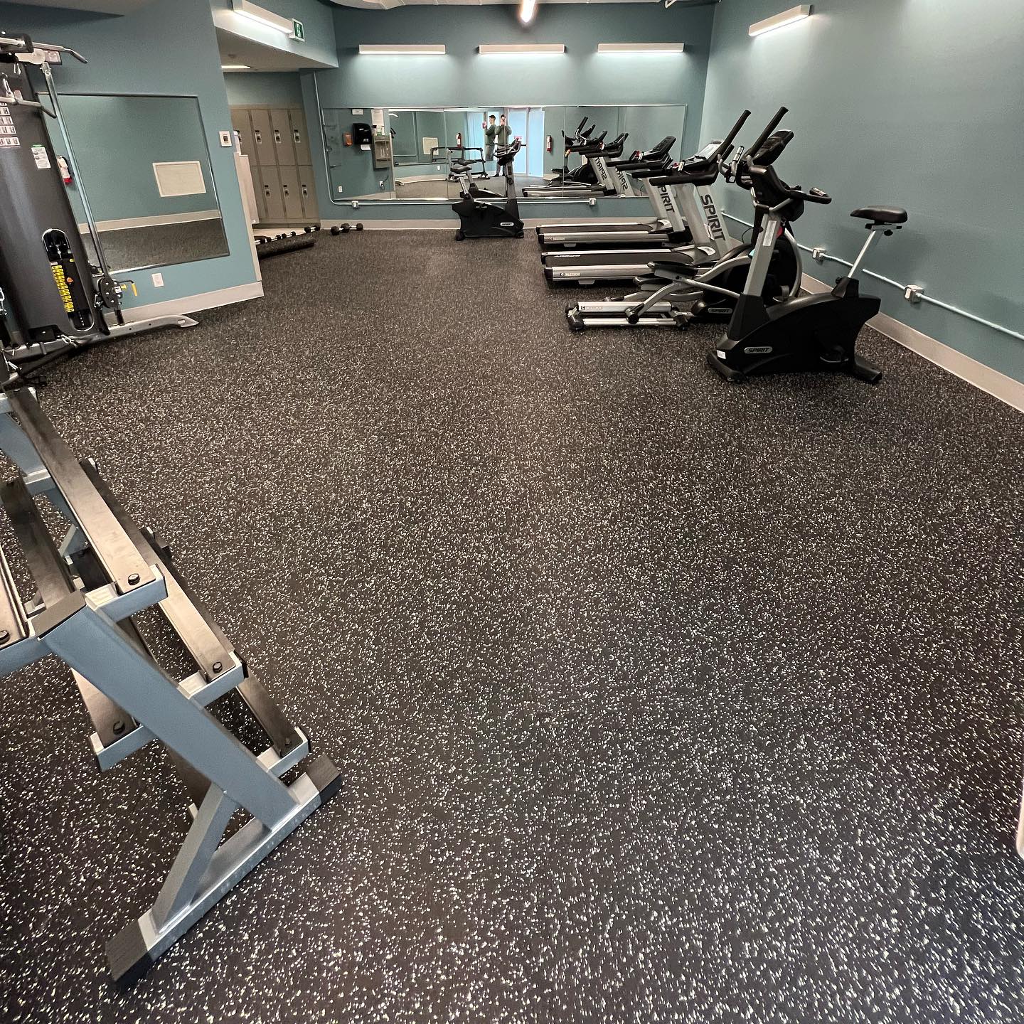 Elite Ultra Gym Flooring - Grey Fleck - SummitRubber