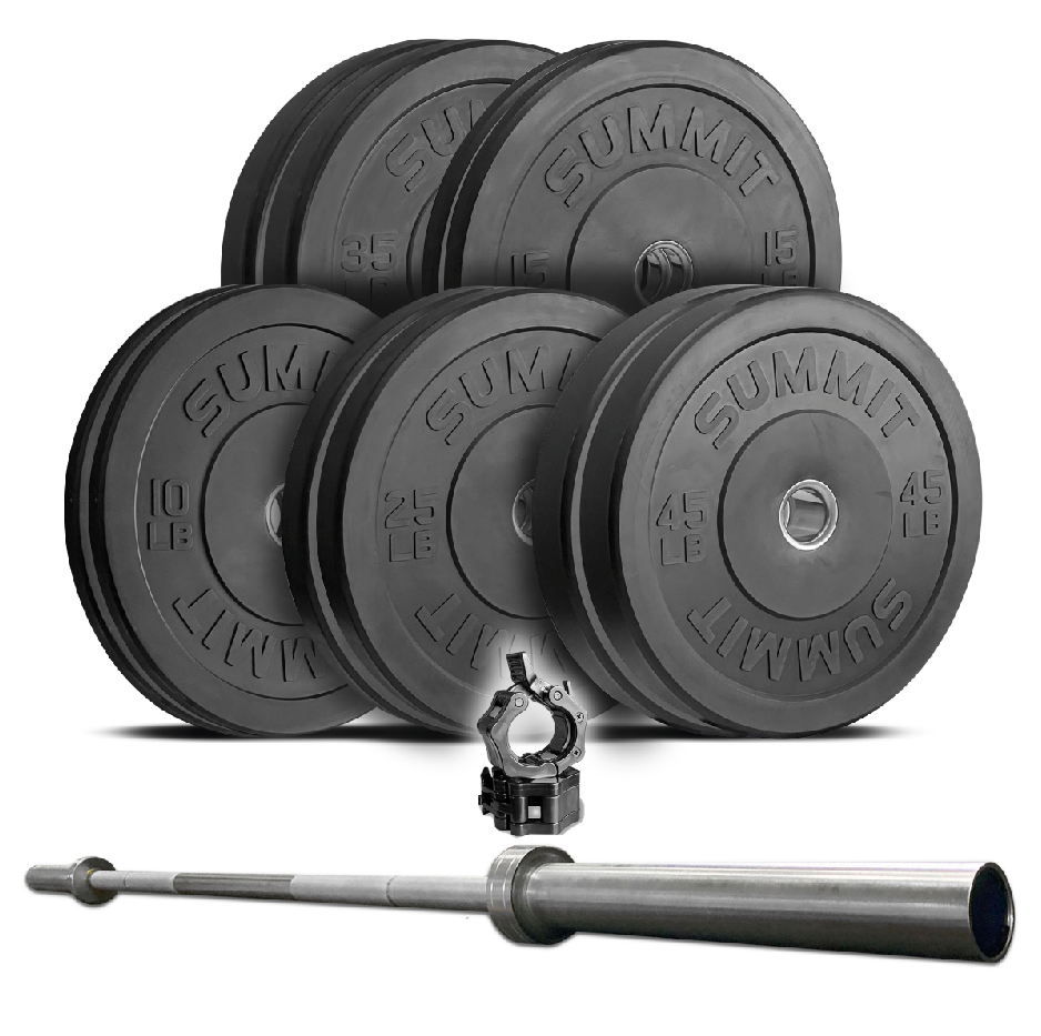 ELEVATION Package: Echo (260 lbs plus bar) - SummitRubber