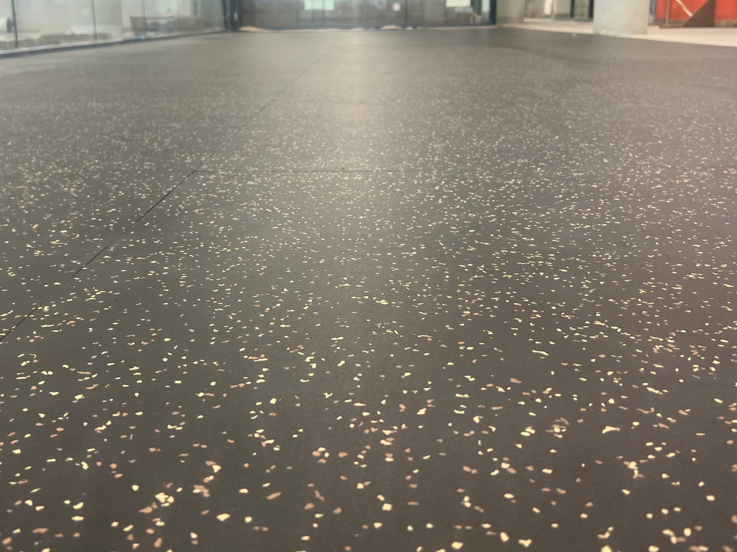 NWR Stamina Gym Flooring - 4' x 6' x 10mm - Earth Tone (Beige/Brown Fleck) - SummitRubber