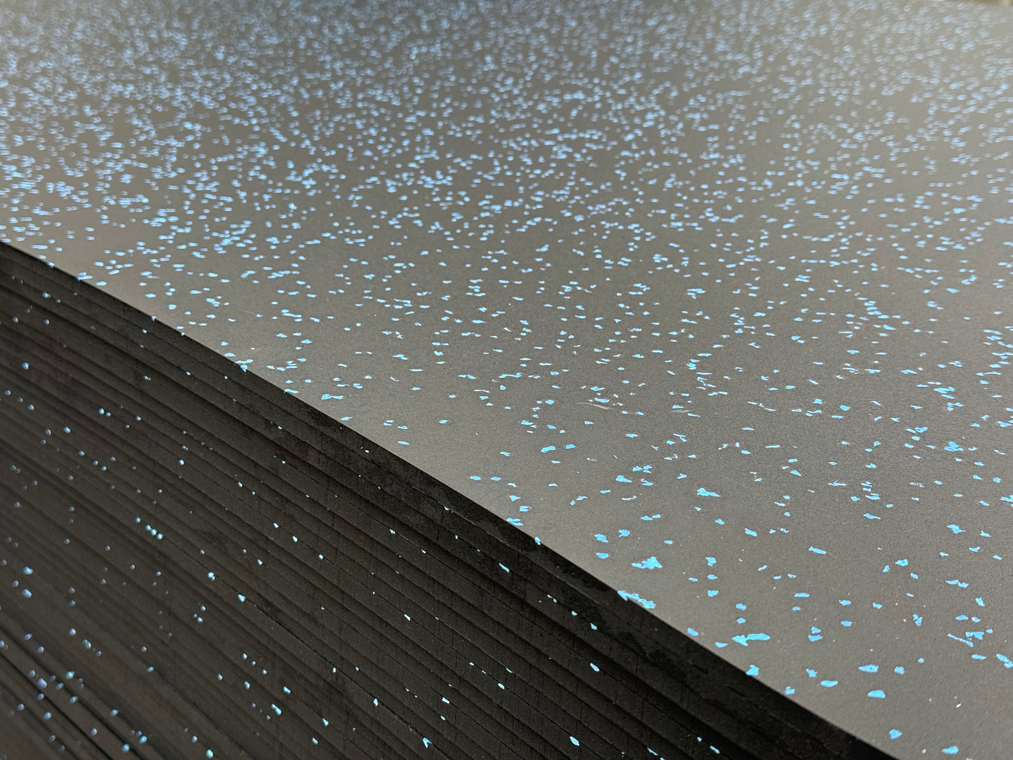 FLASH SALE - NWR Stamina Gym Flooring - 8mm - Black, Blue - SummitRubber