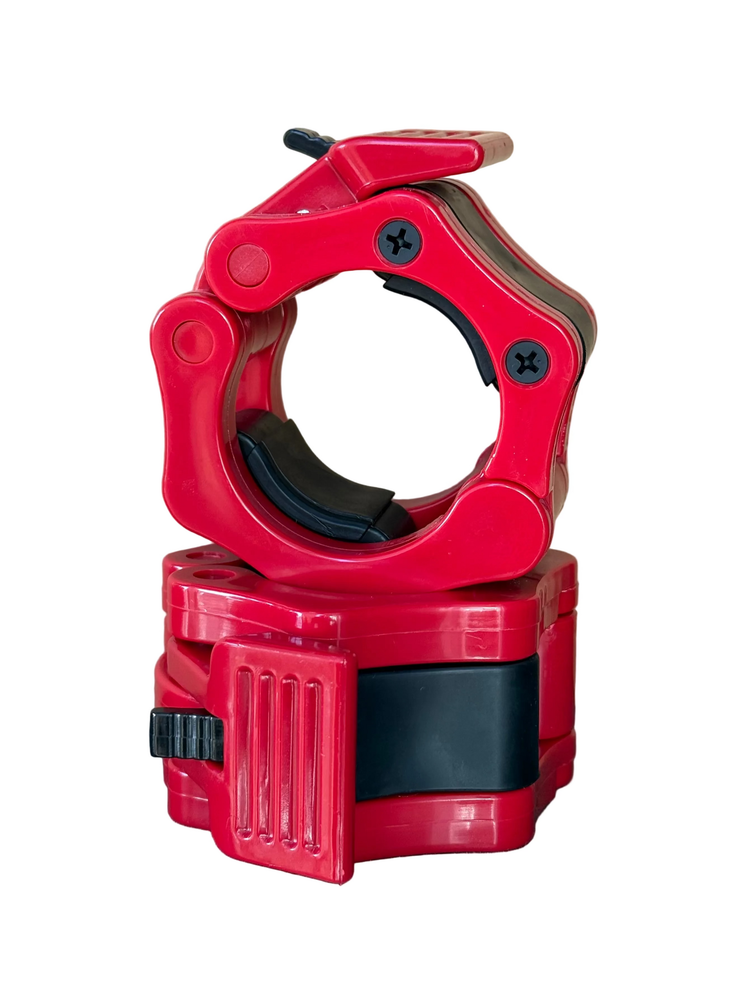 Hex Clip Barbell Collars (Pair). Black, Blue, Red, Grey - SummitRubber