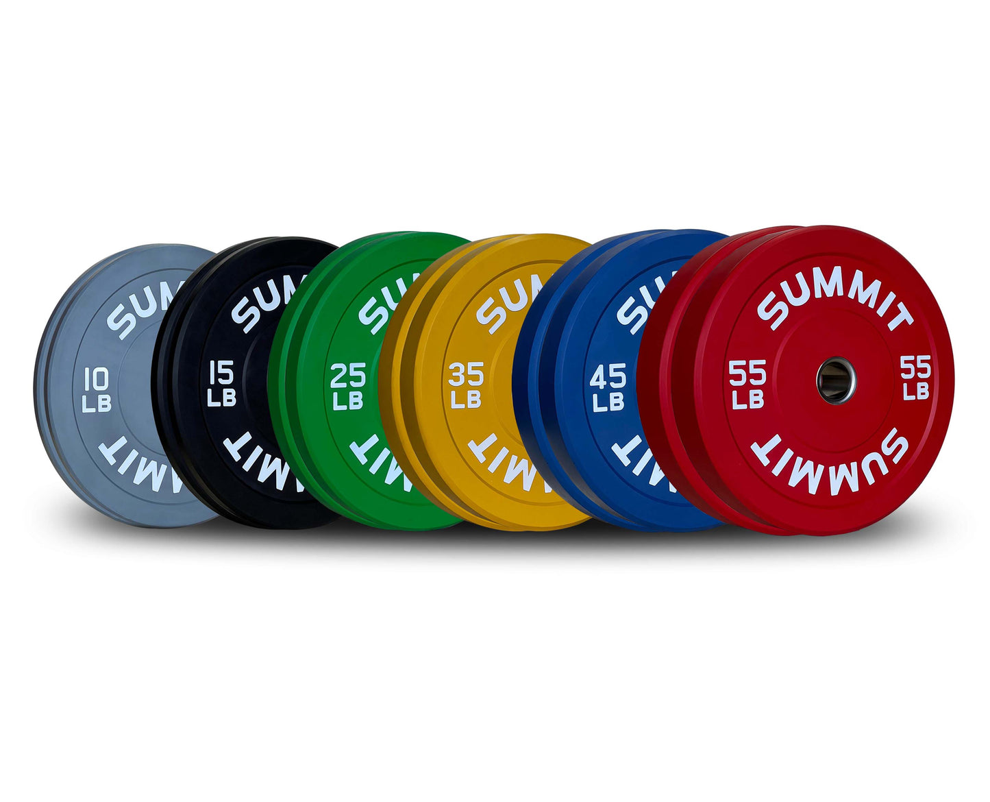 OLYMPUS Set: Colour Coded Plates (370 lbs) - SummitRubber