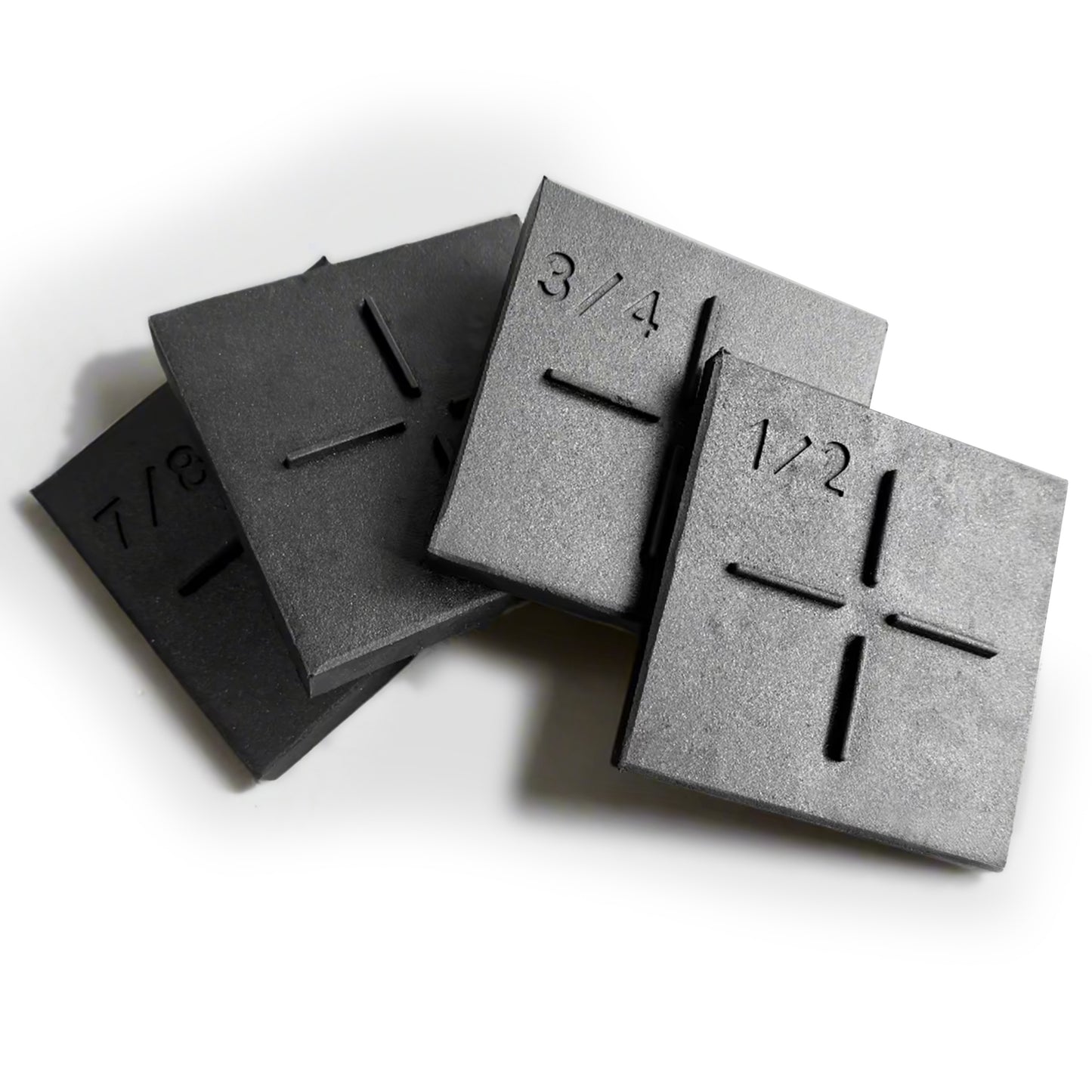 Summit Pedestal Blocks - Stackable Rubber Landscaping Risers (1/2", 5/8", 3/4", 7/8") - SummitRubber