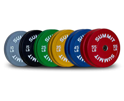 Colour Coded Rubber Bumper Plates - SummitRubber