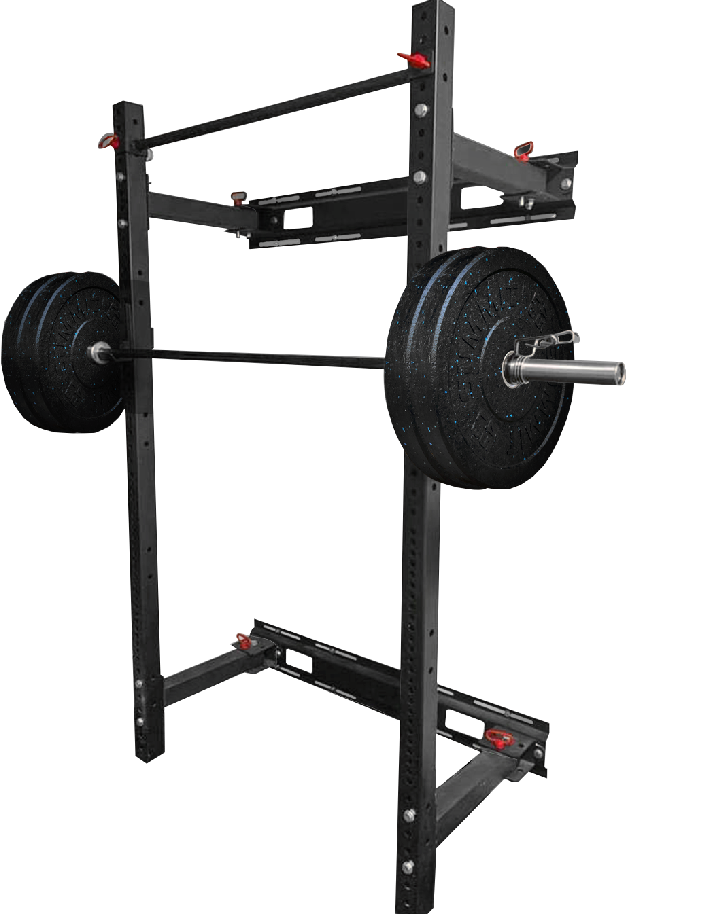 Folding Wall-Mounted Squat Rack – SummitRubber - Main Image