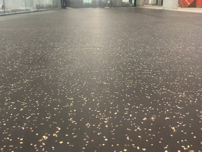 NWR Stamina Gym Flooring - 4' x 6' x 10mm - Earth Tone (Beige/Brown Fleck)