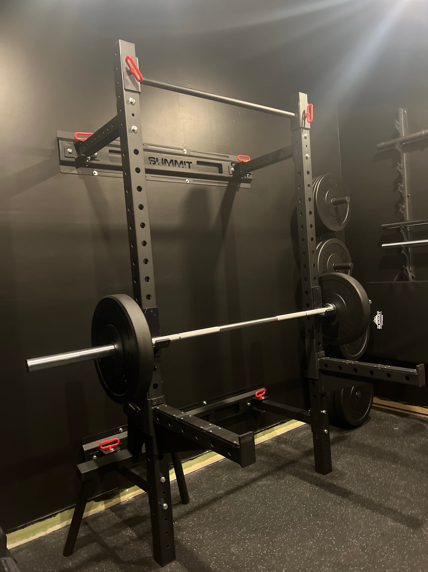 Folding Wall-Mounted Squat Rack - SummitRubber