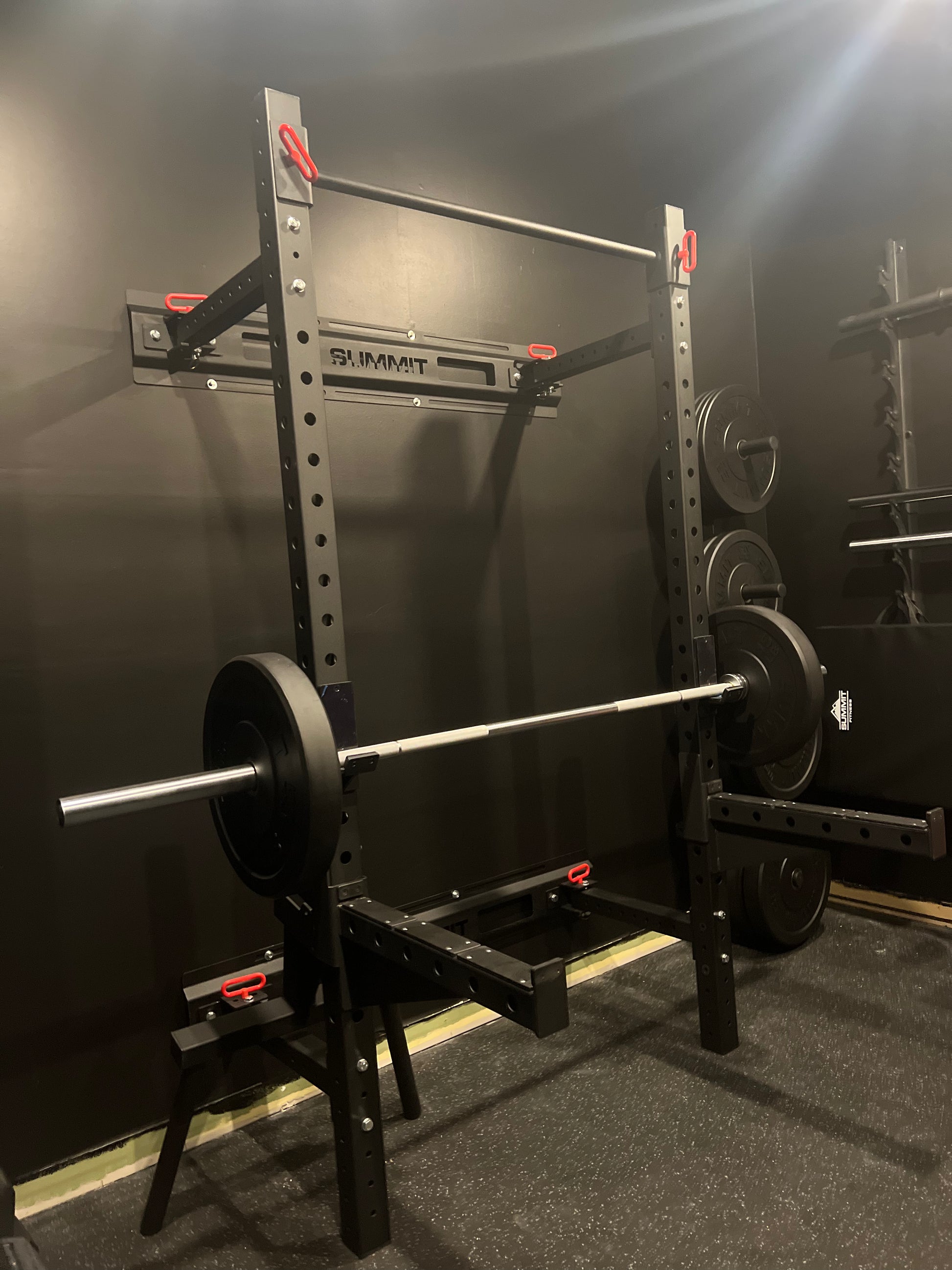 Folding Wall-Mounted Squat Rack - SummitRubber