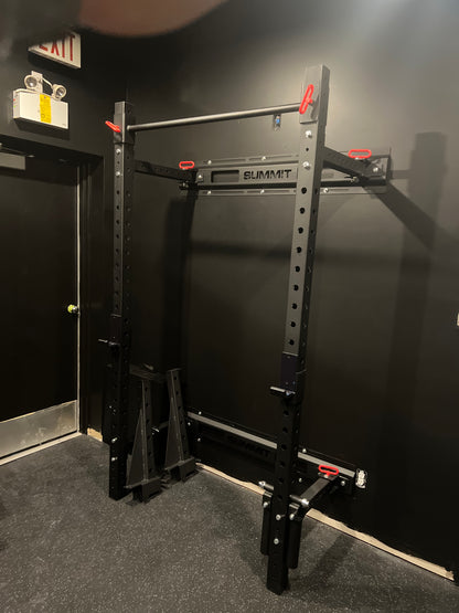 Folding Wall-Mounted Squat Rack - SummitRubber