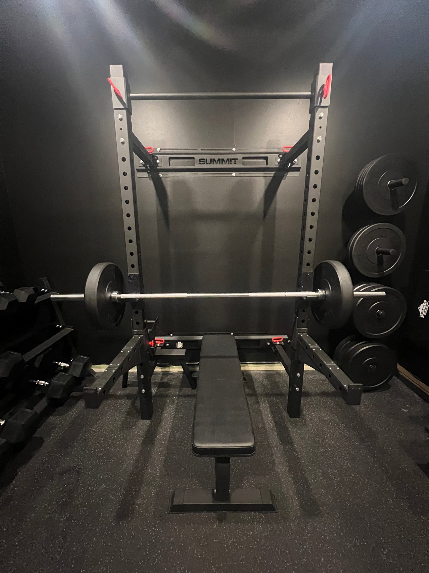 Folding Wall-Mounted Squat Rack - SummitRubber