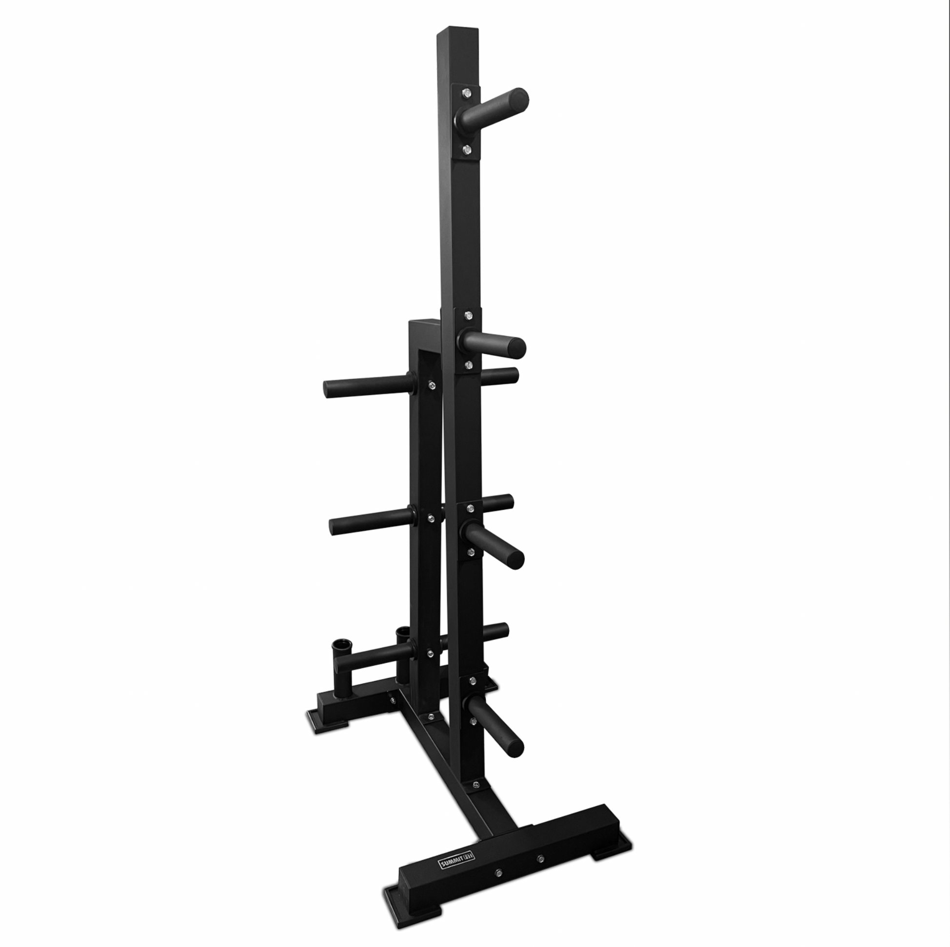 Mountain Bumper Plate and Barbell Rack - SummitRubber