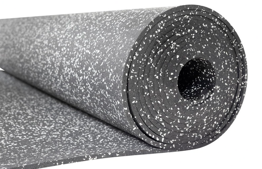 VersaTREAD 4' x 6' x 8mm Rubber Roll (Silver Fleck) - Canadian Made - In Stock