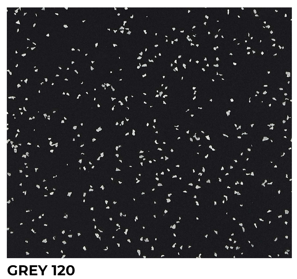 NWR Stamina Gym Flooring - 4' x 6' x 10mm - Grey Fleck - SummitRubber