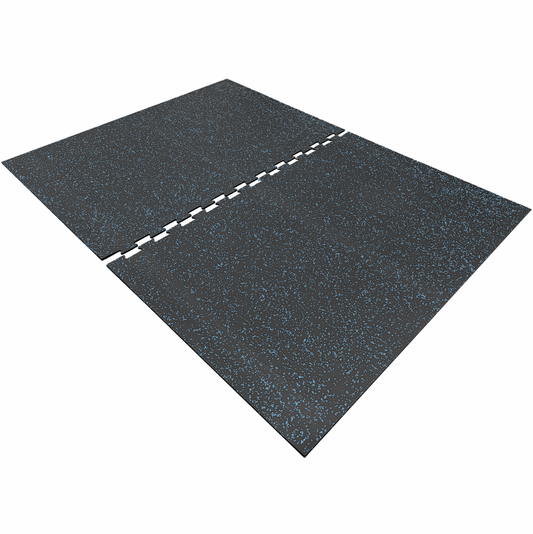 NWR Stamina MEGA MAT Gym Flooring - 6' x 8' x 8mm - Blue Fleck - SummitRubber