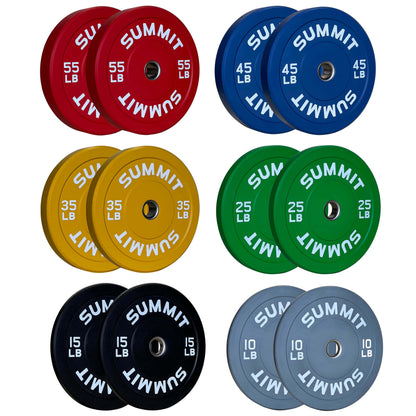 OLYMPUS Package: Colour Coded Plates (370 lbs plus bar)