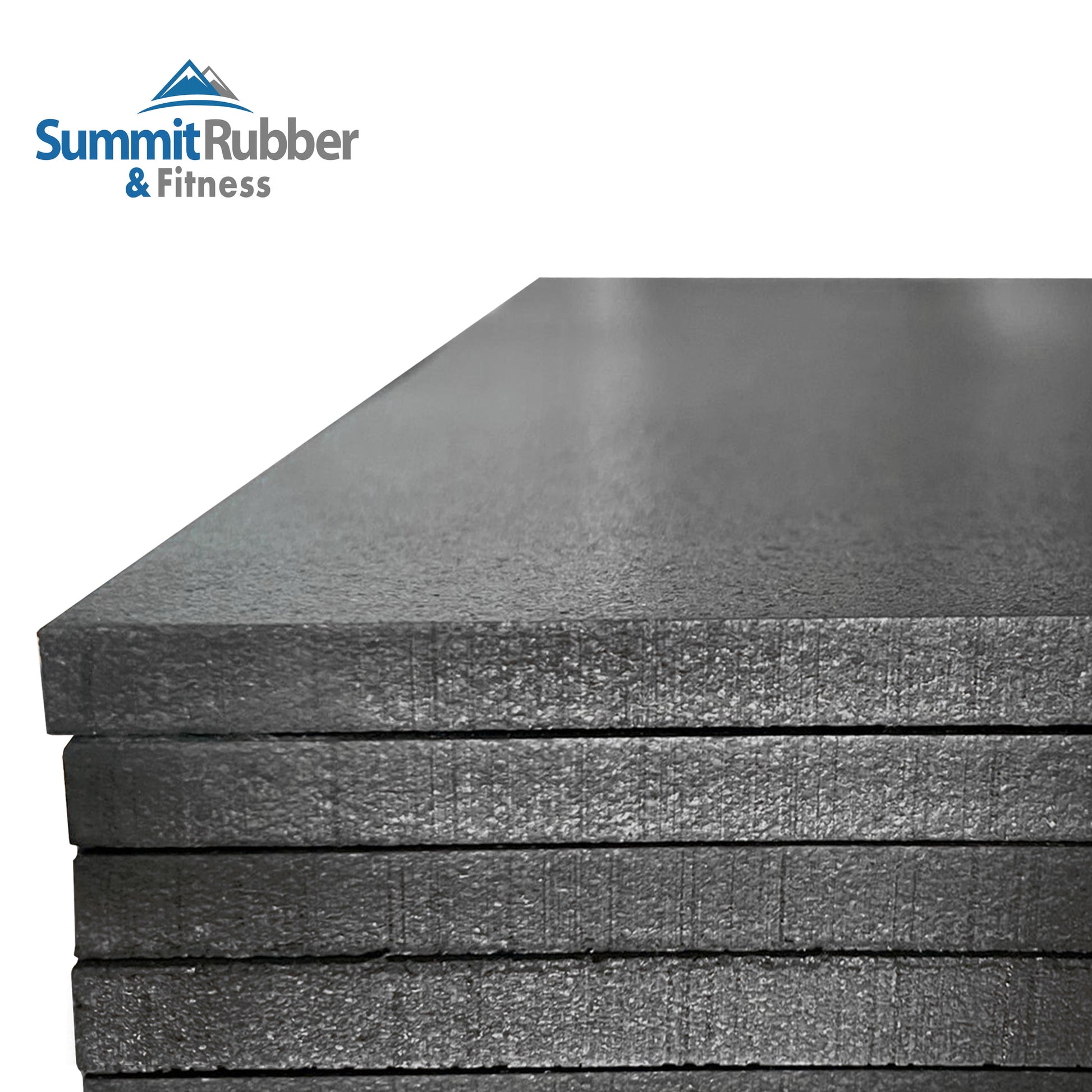 NWR Stamina Gym Flooring - 4' x 6' x 10mm - Black - SummitRubber