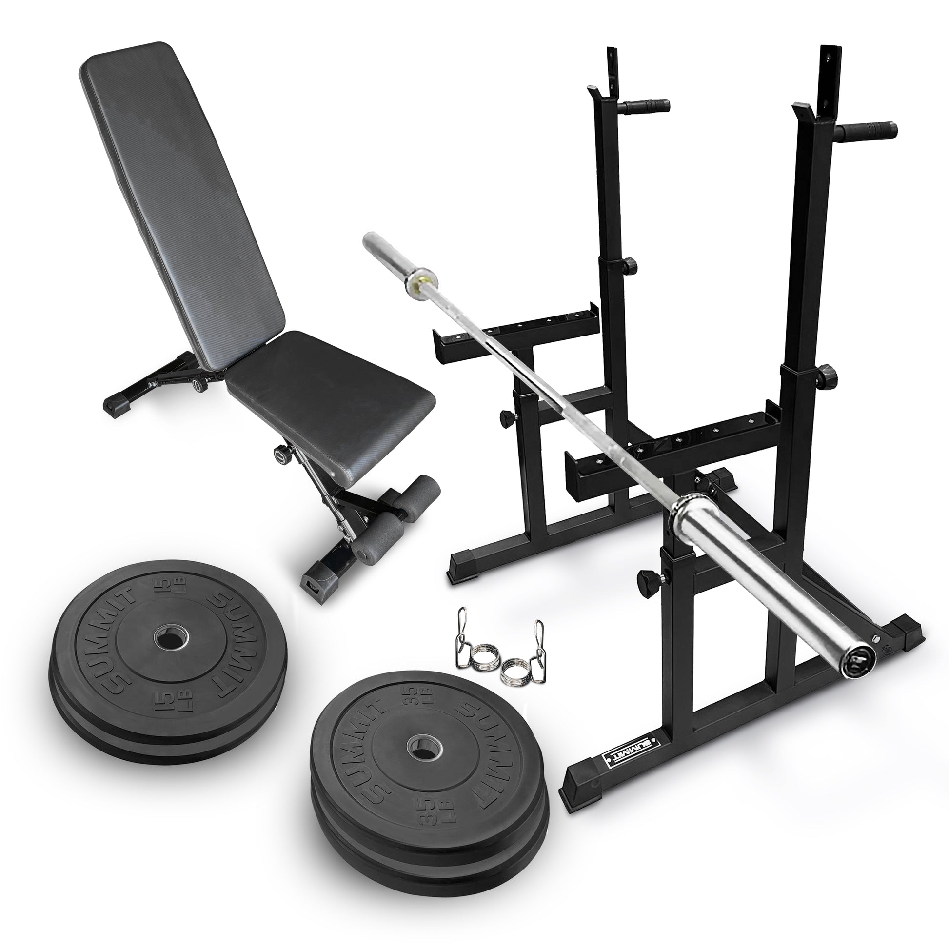 Barbell Weight Bench Set 100kg 100kg Olympic Weight Plates