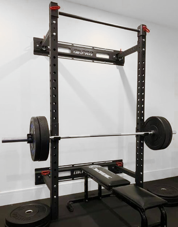 Stringe Plate Folding Wall-Mounted Squat Rack – SummitRubber