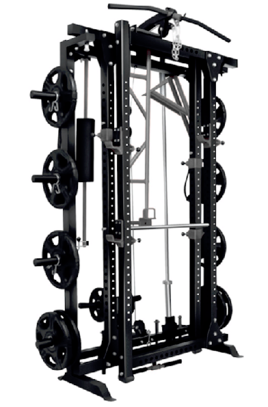 Folding Power Rack (with Pulldown+Row Pullleys, Pull-Up Bar and Access ...